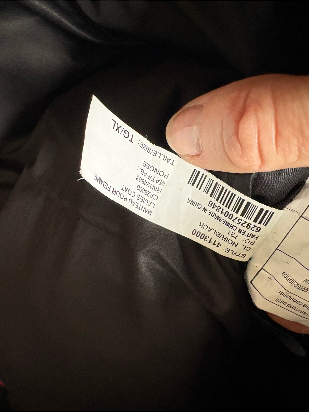 Rudsak Atelier Noir Sz XL Puffer Down Filled Black Winter Coat - Picture 14 of 16
